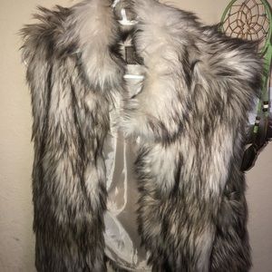 Faux fur vest